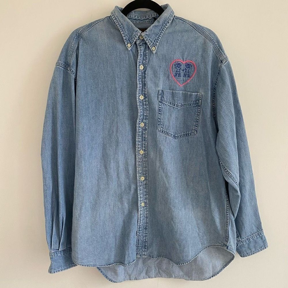 Vintage 90’s GAP Pride Denim Button Down